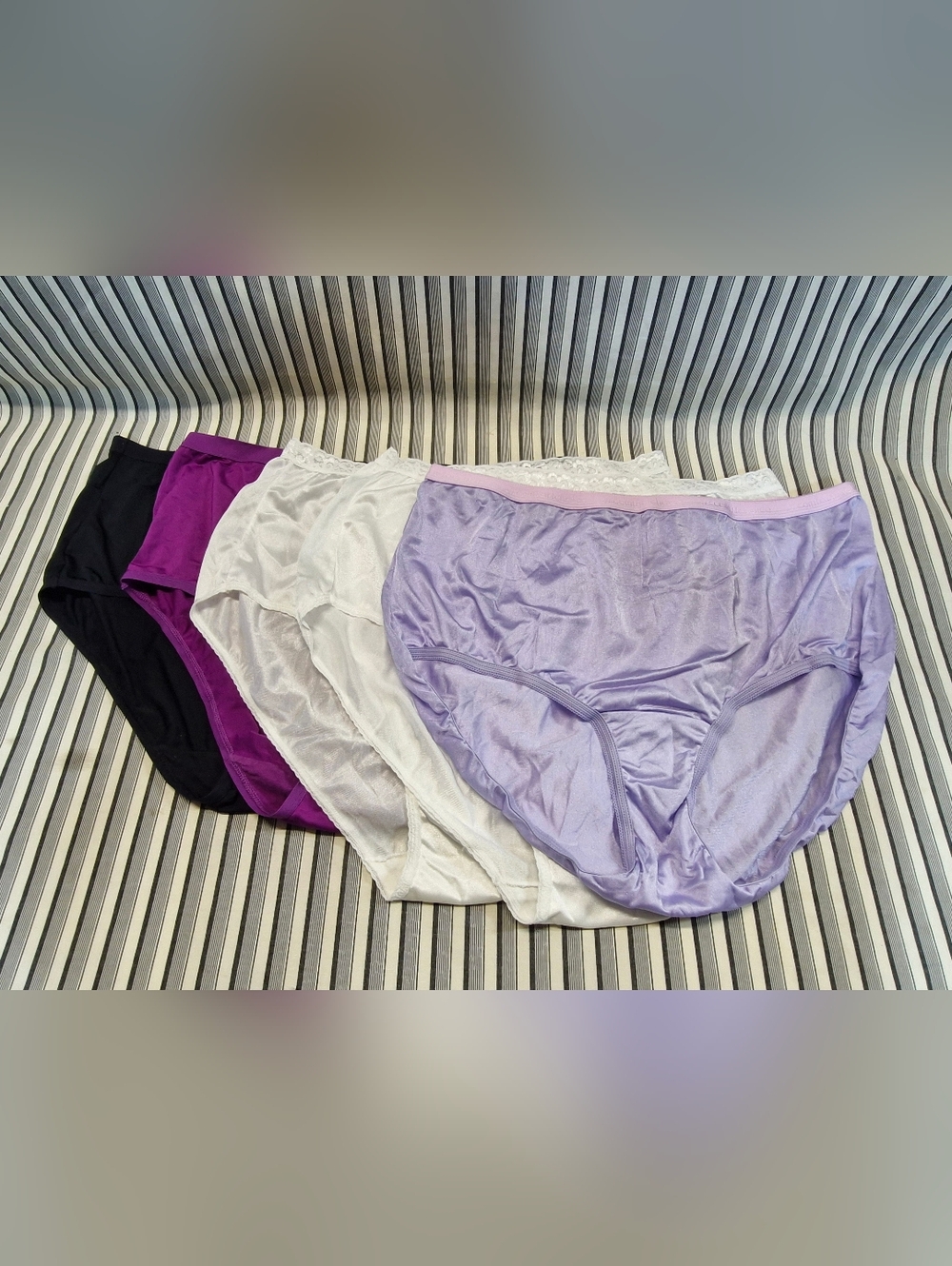 5 Pack Women’s Panties Briefs Mixed Brands Nylon Lace NWT Size 12/13